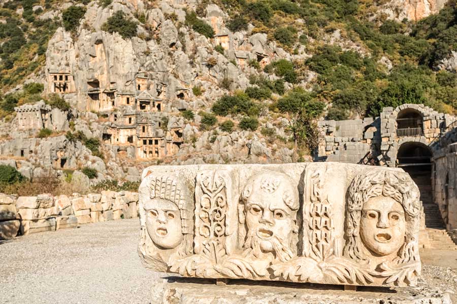 Myra Ancient City: Rock Tombs and the Trail of Santa Claus